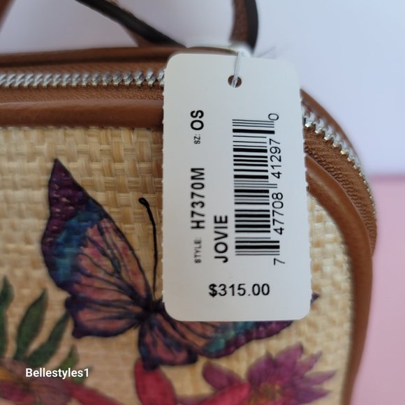 BRIGHTON Paradise Garden Jovie Fabric-Straw Organizer Bag- Natural Multi 🎈$195. - Picture 16 of 16